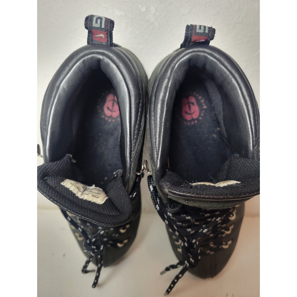 Vintage 90's Black Leather Nike Air ACG Hiking Boots, Women's Size 7.5 - Picture 6 of 10